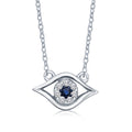 Silver 1/10 Evil Blue Eye Mini Pendant